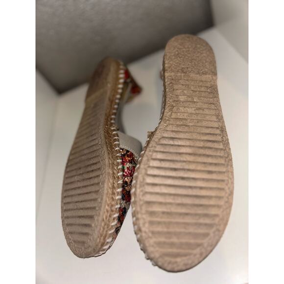 Urban D & Rena Frida Kohlo Espadrilles Summer Fun Canvas Flats 25 / 8.5 NWOB - Picture 5 of 8